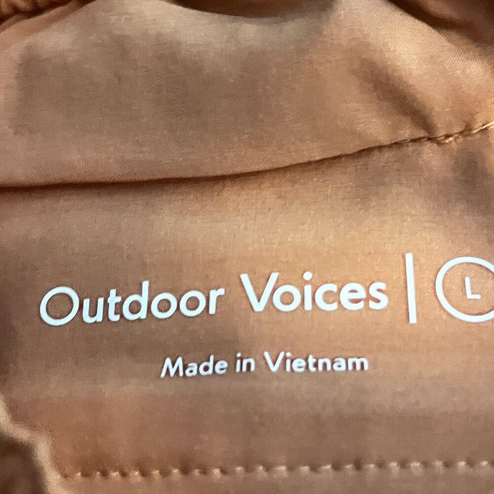 Outdoor Voices Light Orange Track Pants Large - Picture 5 of 5